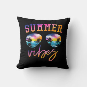 Sommersonnenbrille mit Palmenbaum Funny Beach Kissen