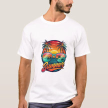 Sommersonnenbrille T - Shirt - Tropischer Sonnenun