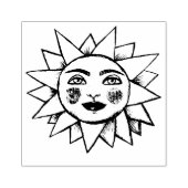 Sommersonnenschauspiel Gummistempel (Prägung)