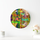 Sommersonnensommertag Rise and Shine Tropical Beac Große Wanduhr (Zuhause)