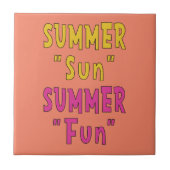 Sommersonnenspass Fliese (Vorderseite)