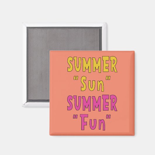 Sommersonnenspass Magnet (Vorderseite/Rückseite)