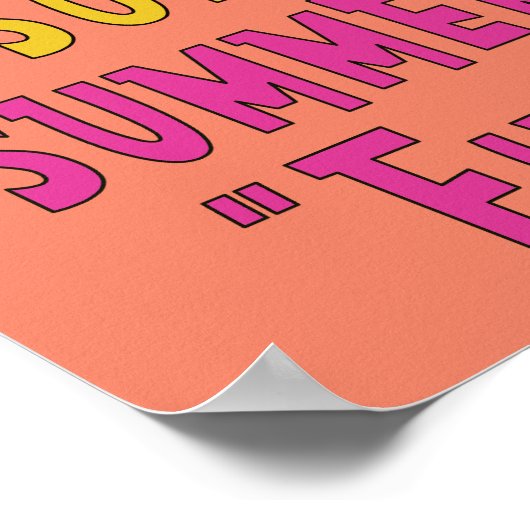 Sommersonnenspass Poster (Ecke)