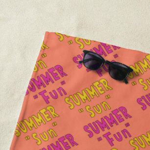 Sommersonnenspass Strandtuch