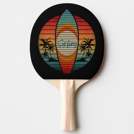 SOMMERSONNENSTRAND TISCHTENNIS SCHLÄGER (Vorderseite)