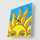 Sommersonnenuhr Quadratische Wanduhr (Winkel)