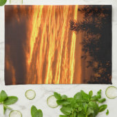 Sommersonnenuntergang in Canberra Geschirrtuch (Gefaltet)