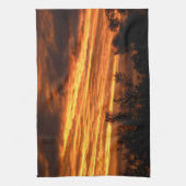 Sommersonnenuntergang in Canberra Geschirrtuch (Vertikal)