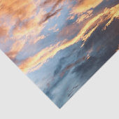 Sommersonnenuntergang und Wolken Seidenpapier (Ausschnitt)