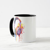 Sommersonnenwellen Tasse (Vorderseite Links)