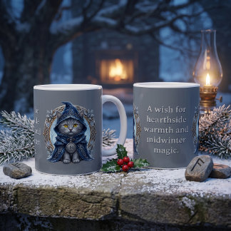 Sommersonnenwende-Sängerin Winter-Keltischer Folkl Kaffeetasse