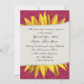 Sommersonnige Hochzeit Einladung (Rückseite)