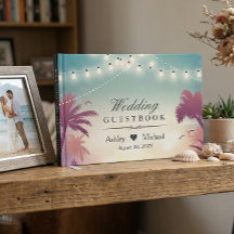 Sommersonnige Palmtränke und Lichter Hochzeit