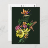 Sommersonnige Sonnenstrahlen in farbenfroher Flora Postkarte (Vorne/Hinten)