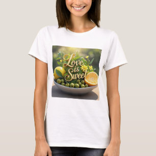 Sommersonnige Zitronen, Oliven, Zitrussscheiben T-Shirt