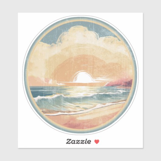 Sommersonntag Aufkleber (Blatt)