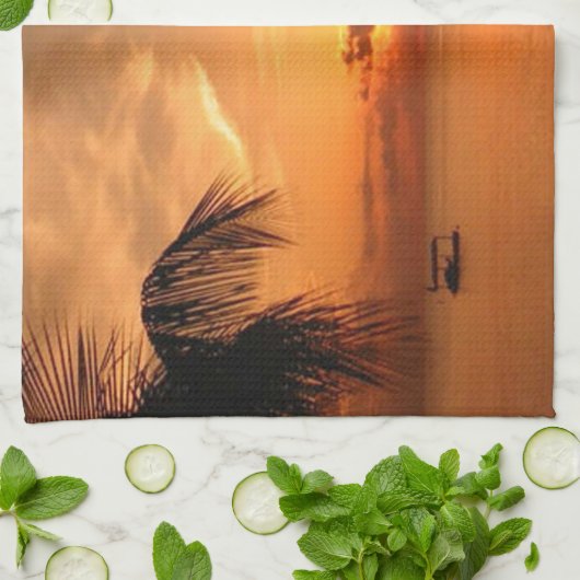 Sommersonntag Geschirrtuch (Gefaltet)