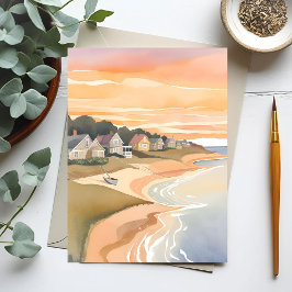 Sommersonntag | Martha's Vineyard Watercolor Postkarte