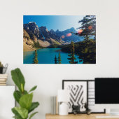 Sommersonntag | Moraine Lake, Kanada Poster (Heimbüro)