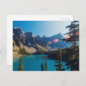 Sommersonntag | Moraine Lake, Kanada Postkarte (Vorne/Hinten)