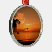 Sommersonntag Silbernes Ornament (Rechts)