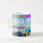 Sommerspaß am Strand Kaffeetasse (Vorderseite Links)