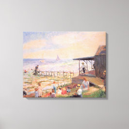 Sommerspass am Strand Leinwanddruck