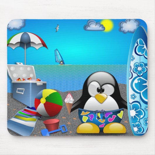 SOMMERSPASS AM STRAND MOUSEPAD (Vorne)
