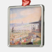 Sommerspass am Strand Ornament Aus Metall (Links)