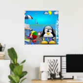 SOMMERSPASS AM STRAND POSTER (Heimbüro)