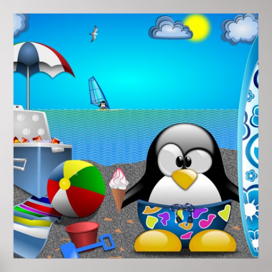 SOMMERSPASS AM STRAND POSTER (Vorne)