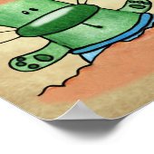 Sommerspass am Strand Poster (Ecke)