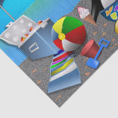 SOMMERSPASS AM STRAND SEIDENPAPIER (Ausschnitt)