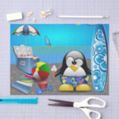 SOMMERSPASS AM STRAND SEIDENPAPIER (Handwerk)