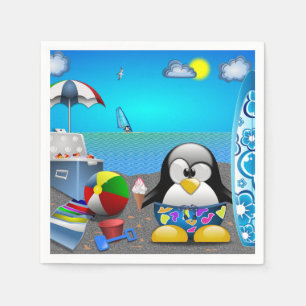 SOMMERSPASS AM STRAND SERVIETTE