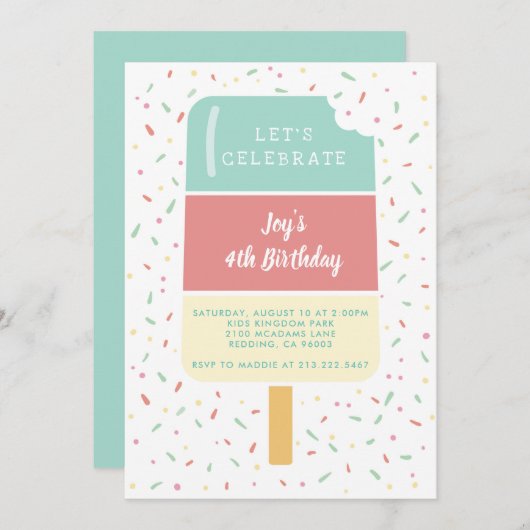 Sommerspass Einladung (Vorne/Hinten)