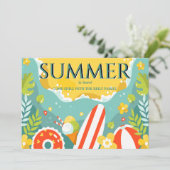 Sommerspass Einladung (Stehend Vorderseite)