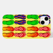 Sommerspass, farbenfrohe Flip Flops Case-Mate iPhone Hülle (Rückseite (Horizontal))