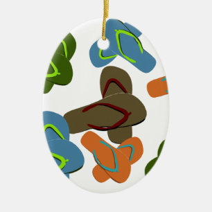 Sommerspass Flip Flops Keramik Ornament