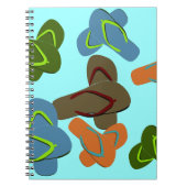 Sommerspass Flip Flops Notizblock (Vorderseite)