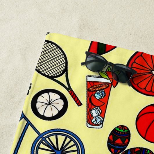 Sommerspass Gelbes Badetuch (Beispiel)