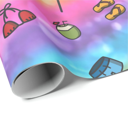 Sommerspass Geschenkpapier (Rolleneckpunkt)