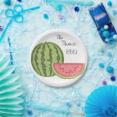 Sommerspass, GRILLEN, Wassermelon, Personalisiert, Pappteller (Party)