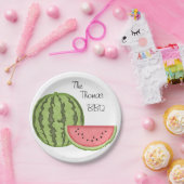 Sommerspass, GRILLEN, Wassermelon, Personalisiert, Pappteller (Party)