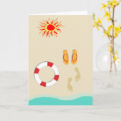 Sommerspass Karte (Gelbe Blume)