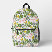 Sommerspass Niedlich tropisches Muster Bedruckter Rucksack (Vorderseite)