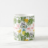 Sommerspass Niedlich tropisches Muster Kaffeetasse (Mittel)