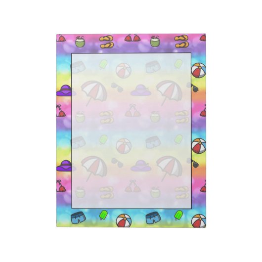 Sommerspass Notizblock (Rotiert)