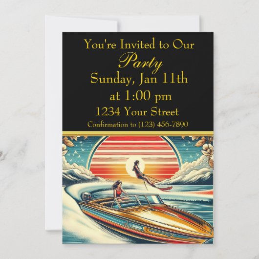 Sommerspass PARTY Einladung (Vorderseite)