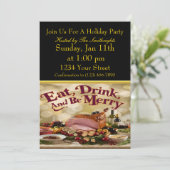 Sommerspass PARTY Einladung (Stehend Vorderseite)